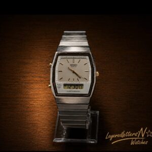 Seiko H601-5410 Ana-Digi Alarm Chronograph Vintage